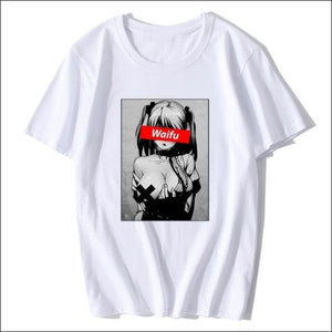 Lewd Waifu Anime T-Shirt - WHITE / L - T-Shirt