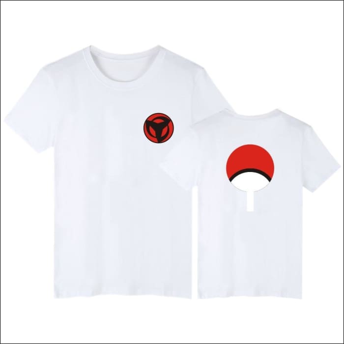 Sharingan Uchiha T-Shirt - White / S - T-Shirt